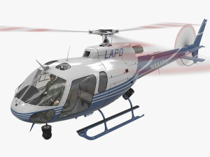 as-350 lapd 2 animated 3D 模型