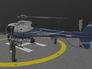 as-350 lapd 2 animated Model 3D