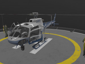 as-350 lapd 2 animated Model 3D
