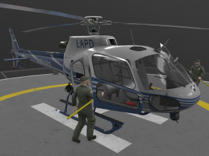 as-350 lapd 2 animated Model 3D
