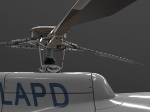 as-350 lapd 2 animated Model 3D