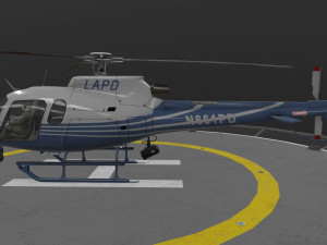 as-350 lapd 2 animated Model 3D