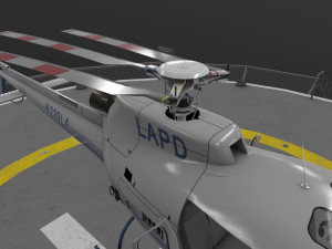 as-350 lapd 3 animated Modelo 3D