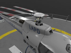 as-350 lapd 3 animated 3D Model