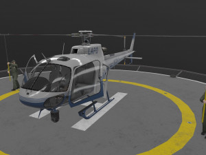 as-350 lapd 3 animated Modelo 3D