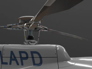 as-350 lapd 3 animated 3D Model