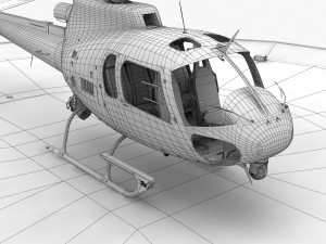 as-350 lapd 3 animated Modelo 3D