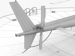 as-350 lapd 3 animated 3D Model