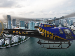 as-350 miami city police animated Model 3D