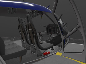 as-350 miami city police animated Model 3D