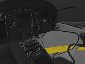as-350 miami city police animated 3D Model