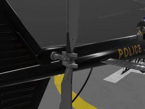 as-350 miami city police animated 3D Model