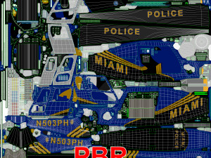 as-350 miami city police animated Model 3D