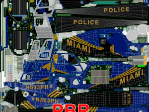 as-350 miami city police animated 3D Model