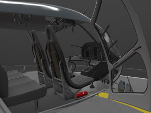 as-350 oklahoma city police animated 3D Model