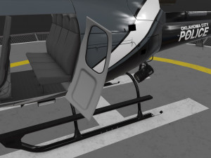as-350 oklahoma city police animated 3D Model