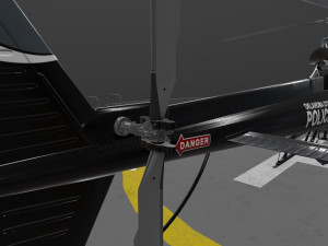 as-350 oklahoma city police animated 3D Model