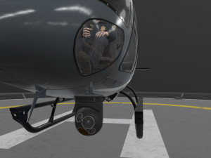 as-350 oklahoma city police animated 3D Model