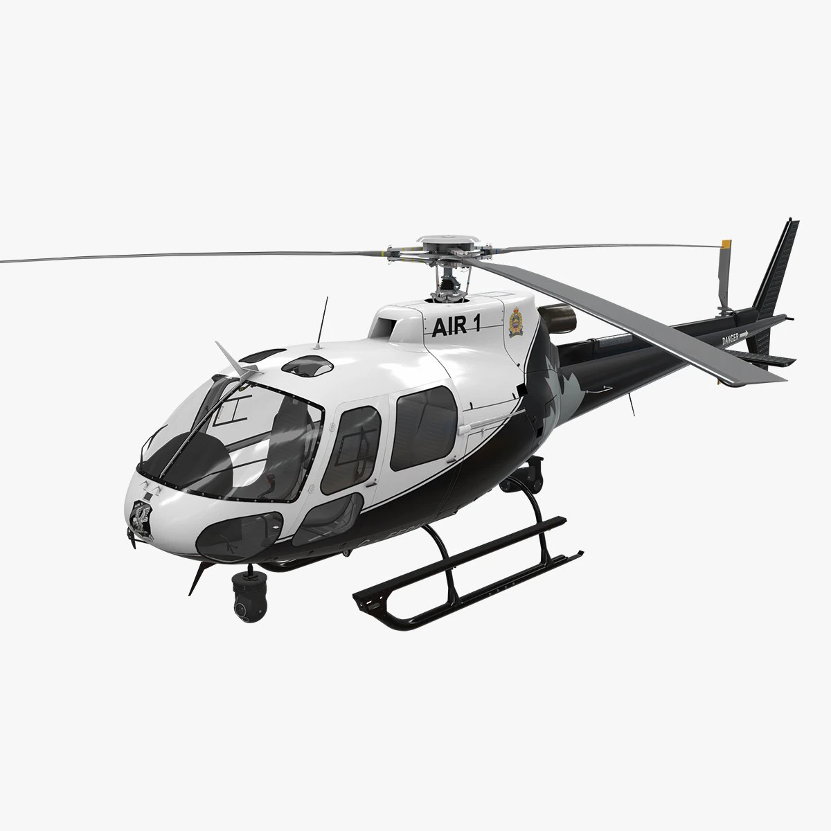 AS-350 Edmonton Police Service --226-- 3D Model .c4d .max .obj .3ds .fbx .stl .blend 