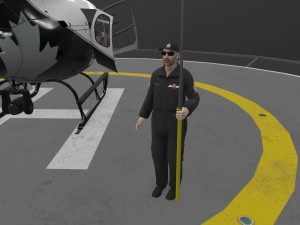 as-350 edmonton police service animated 3D Model