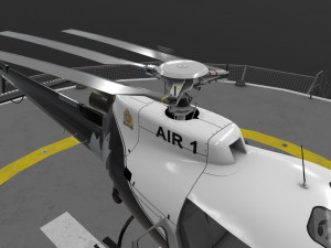 as-350 edmonton police service animated 3D Model