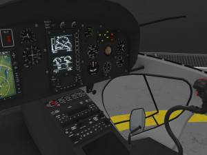 as-350 edmonton police service animated 3D Model
