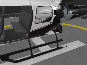 as-350 edmonton police service animated 3D Model