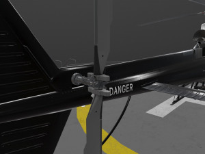 as-350 edmonton police service animated 3D Model