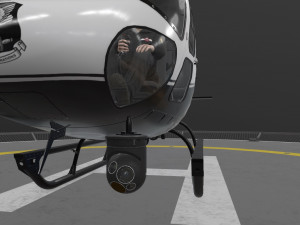 as-350 edmonton police service animated 3D Model