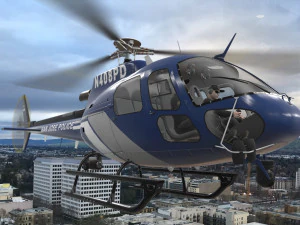 as-350 san jose police animated 3D Model