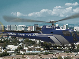 as-350 san jose police animated Modelo 3D