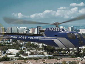 as-350 san jose police animated 3D Model