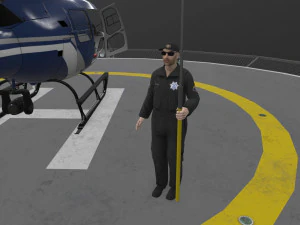 as-350 san jose police animated 3D Model