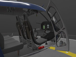 as-350 san jose police animated 3D Model