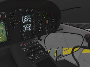 as-350 san jose police animated 3D Model