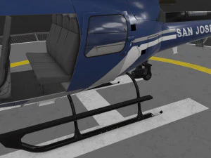 as-350 san jose police animated 3D Model