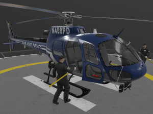 as-350 san jose police animated Modelo 3D
