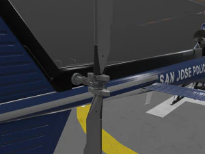 as-350 san jose police animated 3D Model