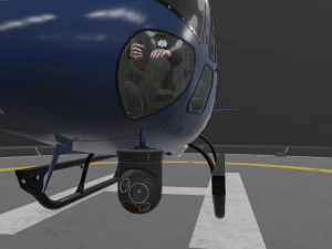 as-350 san jose police animated 3D Model