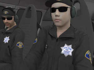 as-350 san jose police animated 3D Model
