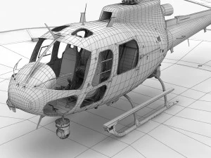 as-350 san jose police animated 3D Model