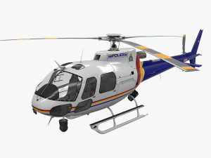 as-350 royal canadian mounted police 3D 模型