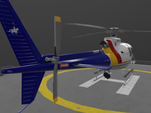as-350 royal canadian mounted police Modèle 3D