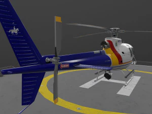 AS-350 Royal Canadian Mounted Police --221-- 3D Model
