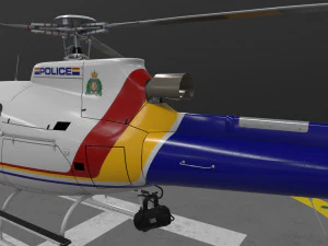 AS-350 Royal Canadian Mounted Police --221-- 3D Model