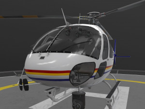 as-350 royal canadian mounted police Modèle 3D