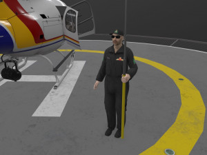 as-350 royal canadian mounted police animated 3D-Modell