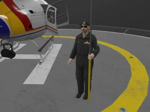 as-350 royal canadian mounted police animated 3D Model