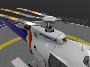 as-350 royal canadian mounted police animated 3D-Modell