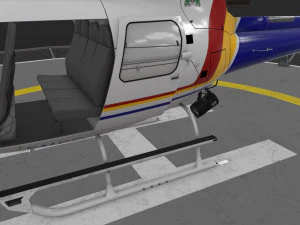 as-350 royal canadian mounted police animated 3D Model